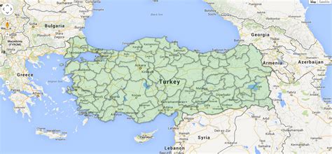 türkiye haritası google earth